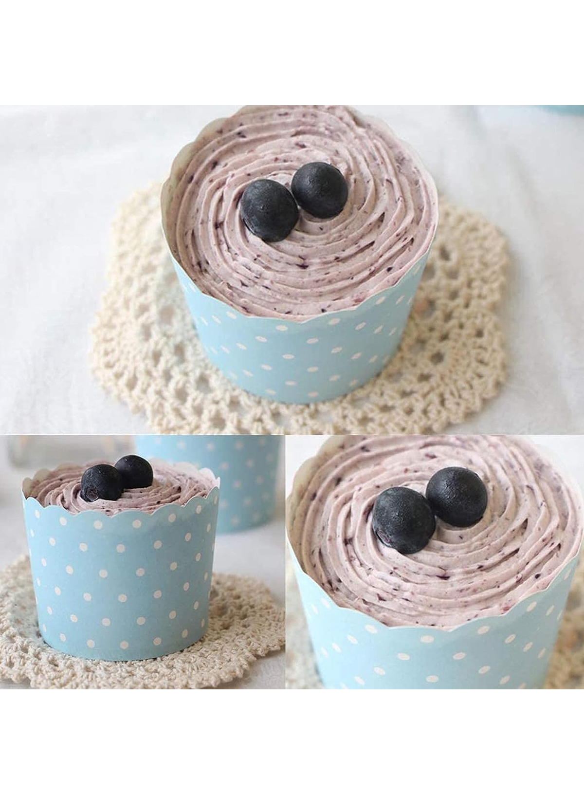 Small Deep Muffin Cup Assorted Colors - 50 Pcs Pack