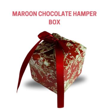 Maroon Chocolate Hamper Box