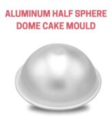CAKE DECOR™ Aluminum Half Sphere Ball Cake Mold 4 inch X 2 inch