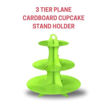CAKE DECOR™ 3 Tier Plane Cardboard Cupcake Stand Holder