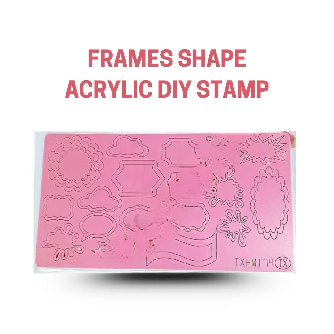 Cake Decor Different Frames Shape Acrylic DIY Stamp