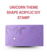 Cake Decor Unicorn Theme Shape Acrylic DIY Stamp