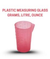 Cake Decor Plastic Measuring Glass Grams, Litre, Ounce