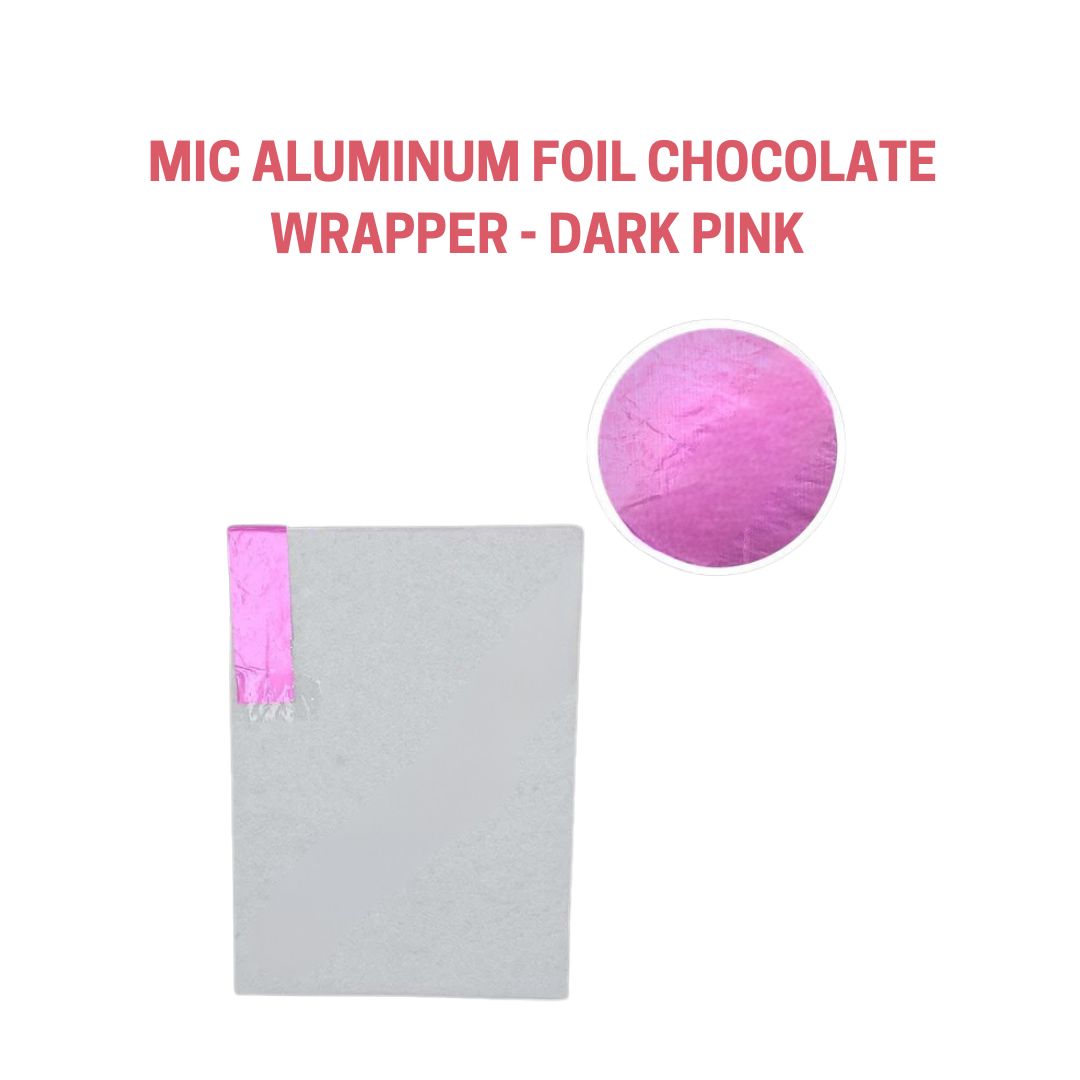 CAKE DECOR™ MIC Aluminum Foil Chocolate Wrapper - Dark Pink