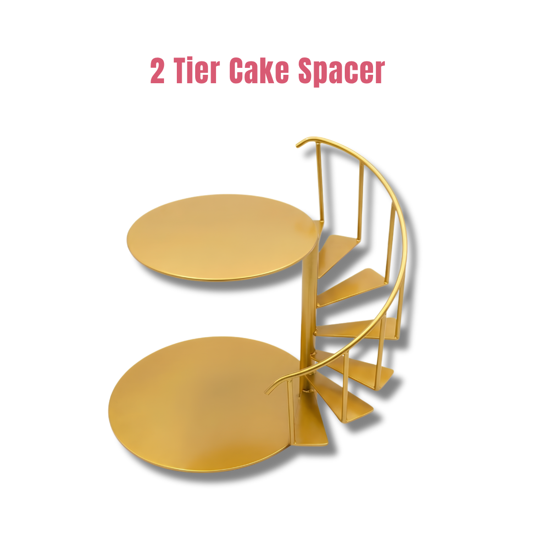 Spiral Staircase Metal Cake Display Stand For Wedding & Events | Tiered Spacer | 1 Piece |