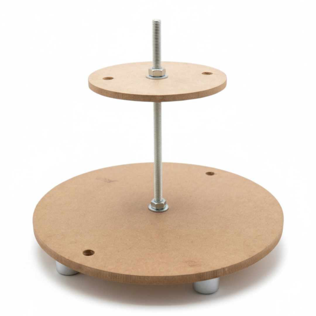 CAKE DECOR™ 2 Tier Anti Gravity Cake Display Stand (12 by 6 inch) | Modern Floating Style Dessert Stand (SB-AGCS-2)