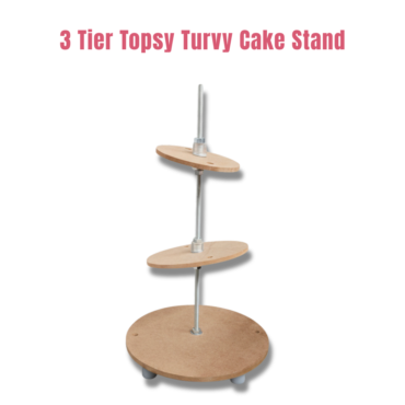 3 Tier Anti Gravity Topsy Turvy Cake Stand | Display Stand (SB-AGCS-Topsy)