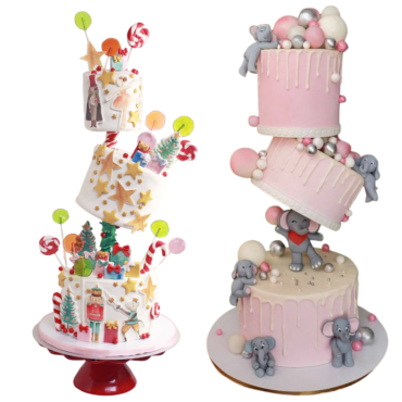 3 Tier Anti Gravity Topsy Turvy Cake Stand | Display Stand (SB-AGCS-Topsy)