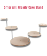 CAKE DECOR™ 5 Tier Anti Gravity Cake Stand | Cake Stand | Display Stand | Dessert Display Stand