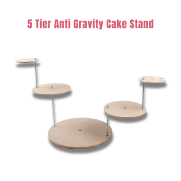 CAKE DECOR™ 5 Tier Anti Gravity Cake Stand | Cake Stand | Display Stand | Dessert Display Stand