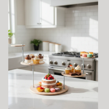 CAKE DECOR™ 5 Tier Anti Gravity Cake Stand | Cake Stand | Display Stand | Dessert Display Stand