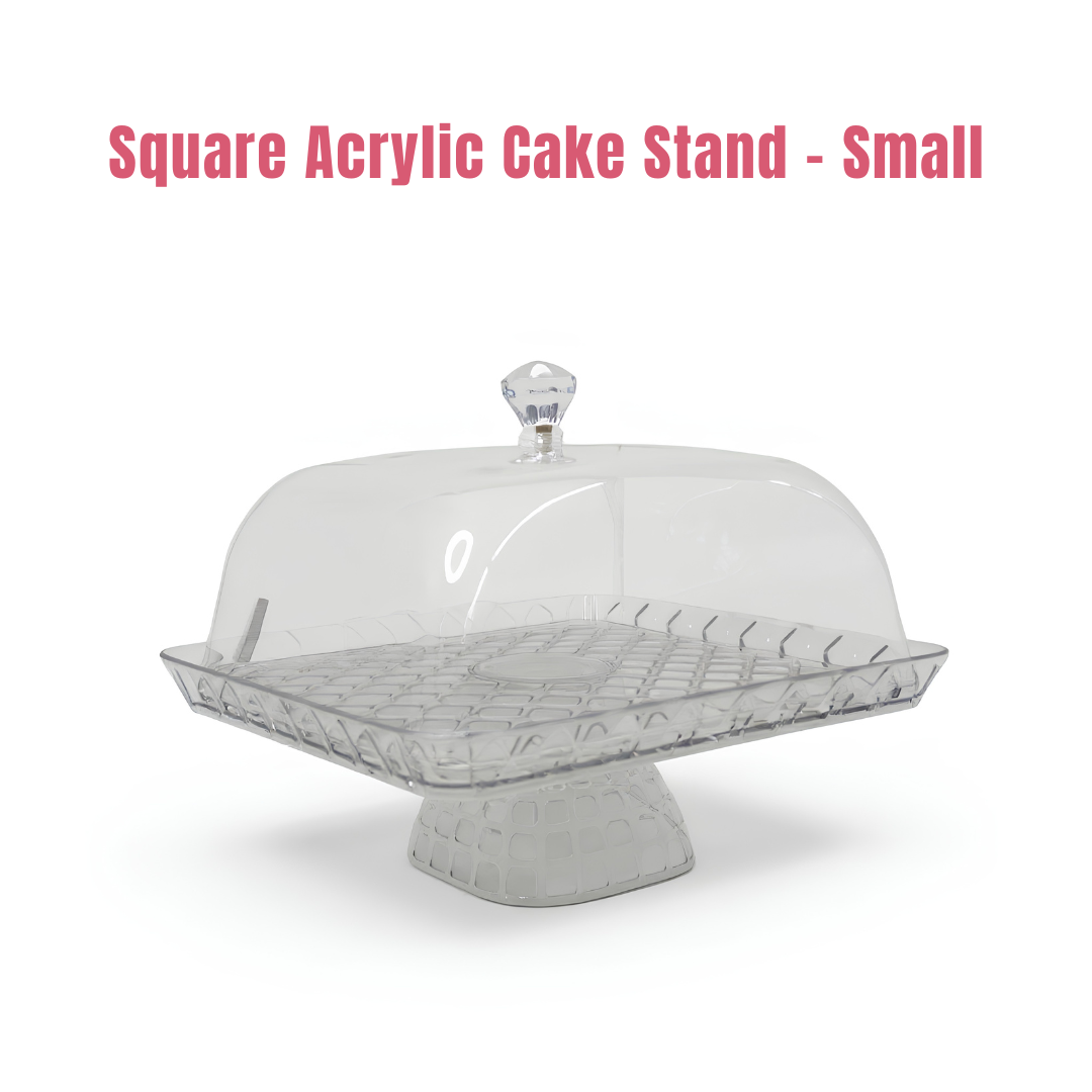 -28% CAKE DECOR™ 1 Pcs Small Round Acrylic Display Transparent Cake Stand (SBCS-2348-3)