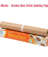 Kitchens Non Stick Parchment Paper Baking Paper Baking Oven Paper Baking & Cooking Paper 10 Meter - Brown