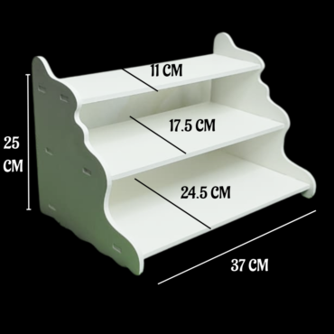 3-Tier Scalloped Cupcake Display Stand