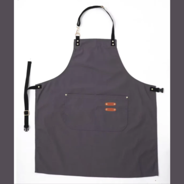 CAKE DECOR™ Grey Cotton Apron for Unisex | 1 Pc | Professional Chef Aprons (SB-Grey-Apron)