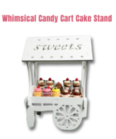 CAKE DECOR™ Whimsical Candy Cart Cake Stand Set | 1 Piece Pack |