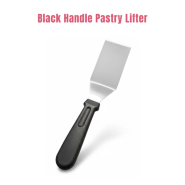 CAKE DECOR™ 1 Piece Stainless Steel Black Handle Pastry Lifter | Cake Serving Tool | SBAC-CK-F1865Y