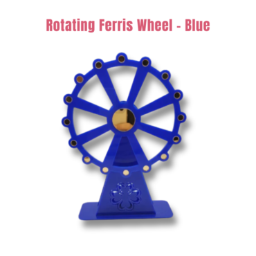 CAKE DECOR™ Blue Rotating Ferris Wheel Table Decorator Prop | SB-FW-Blue | 1 Piece |