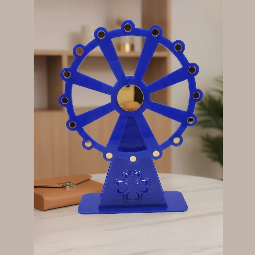 CAKE DECOR™ Blue Rotating Ferris Wheel Table Decorator Prop | SB-FW-Blue | 1 Piece |