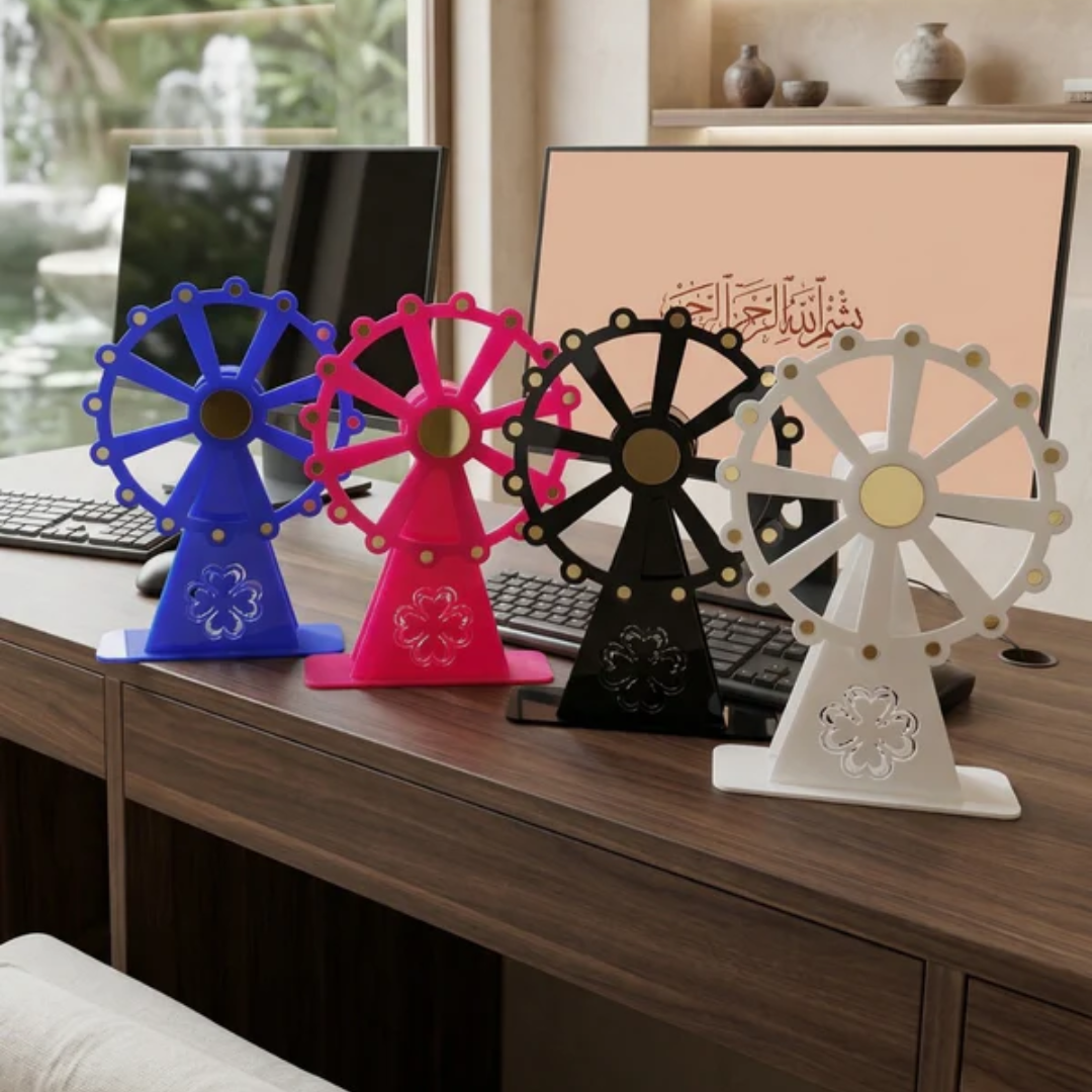CAKE DECOR™ Blue Rotating Ferris Wheel Table Decorator Prop | SB-FW-Blue | 1 Piece |