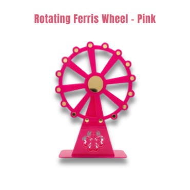 CAKE DECOR™ Pink Rotating Ferris Wheel Table Decorator Prop | SB-FW-Pink | 1 Piece |
