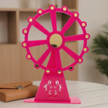 CAKE DECOR™ Pink Rotating Ferris Wheel Table Decorator Prop | SB-FW-Pink | 1 Piece |