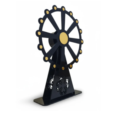 % buffered -28% CAKE DECOR™ Black Rotating Ferris Wheel Table Decorator Prop |SB-FW-Black|1 Piece|