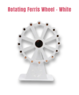 CAKE DECOR™ White Rotating Ferris Wheel Table Decorator Prop |SB-FW-White|1 Piece|