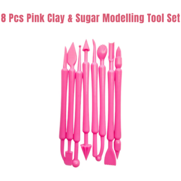 Clay & Sugar Modelling Tool 8 Pc Set | Professional Fondant & Gumpaste Sculpting Kit
