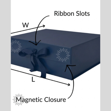 -28%Out Of Stock CAKE DECOR™ Royal Blue Color Folding Hard Hamper Box with ribbon | 8X10X4 Inch | Gift Box | Present Box - 1 Pc | (SBBX-HFFB-D18)
