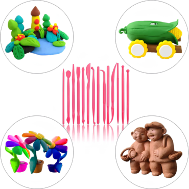 Clay & Sugar Modelling Tool 8 Pc Set | Professional Fondant & Gumpaste Sculpting Kit
