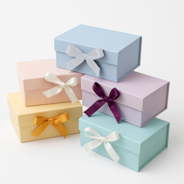 -28% CAKE DECOR™ Lavender Color Folding Hard Hamper Box with ribbon | 8X10X4 Inch | Gift Box | Present Box - 1 Pc | (SBBX-HFFB-D21)
