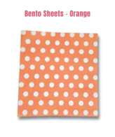Printed Parchment Papers | Bento Sheets | Orange Polka Dots - 100 Sheets