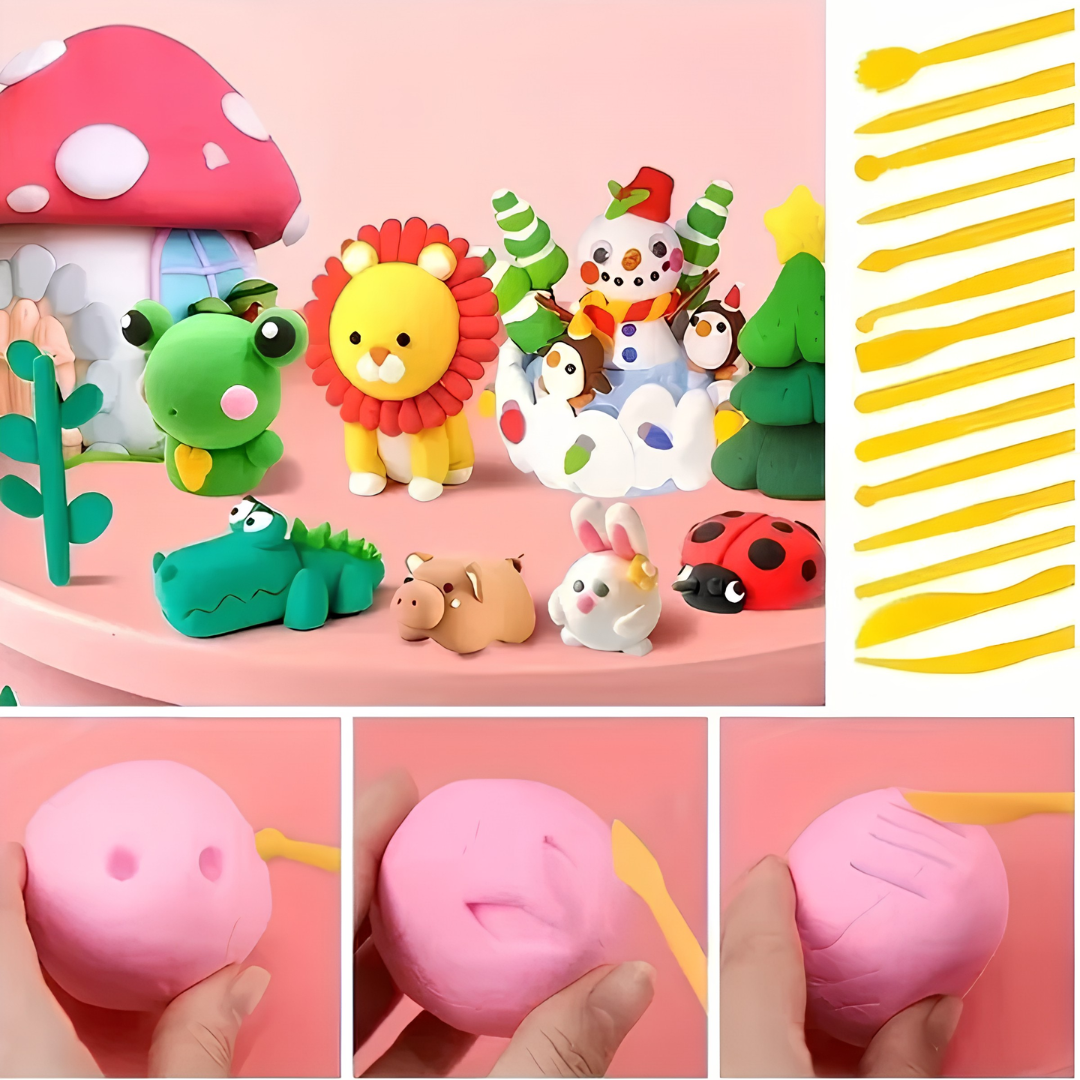 Clay & Sugar Modelling Tool 8 Pc Set | Professional Fondant & Gumpaste Sculpting Kit