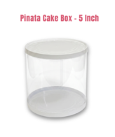 Pinnata Round Cake Box with Lid | Gift Box | Hamper Box | Pinata Box | Pull Me Up Cake Box | 1 Piece Box