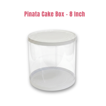 CAKE DECOR™ Pinnata Round Cake Box with Lid | Gift Box | Hamper Box | Pinata Box | Pull Me Up Cake Box | 1 Piece Box (SBBXT-08)