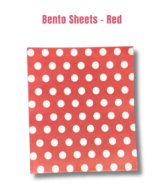 Printed Parchment Papers | Bento Sheets | Red Polka Dots - 100 Sheets
