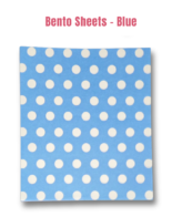Printed Parchment Papers | Bento Sheets | Blue Polka Dots - 100 Sheets