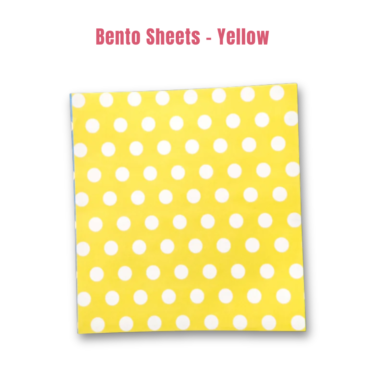 Printed Parchment Papers | Bento Sheets | Yellow Polka Dots - 100 Sheets