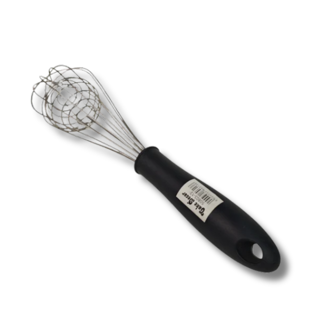 10 inch Stainless Steel Balloon Whisk | Plastic Hand Blender Egg Beater for Whisking & Baking